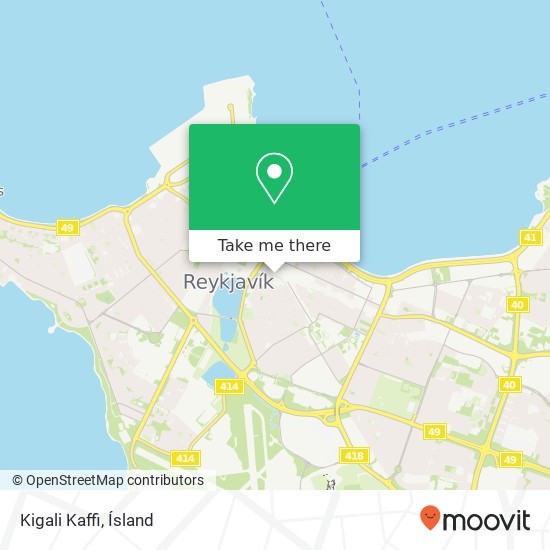 Kigali Kaffi, Ingólfsstræti 8 101 Reykjavíkurborg map