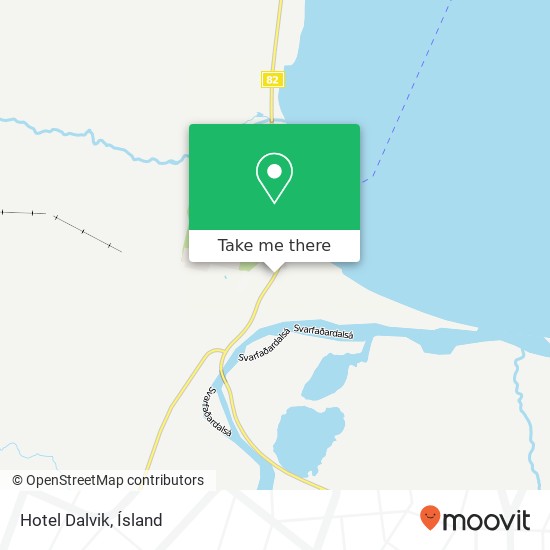 Hotel Dalvik map