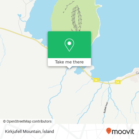 Mapa Kirkjufell Mountain
