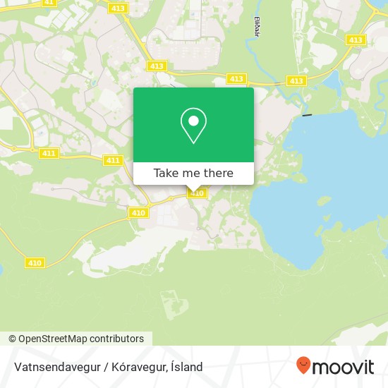 Vatnsendavegur / Kóravegur map