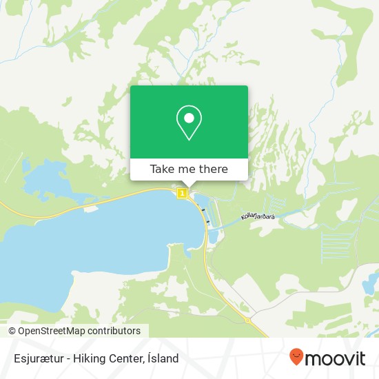 Esjurætur - Hiking Center map
