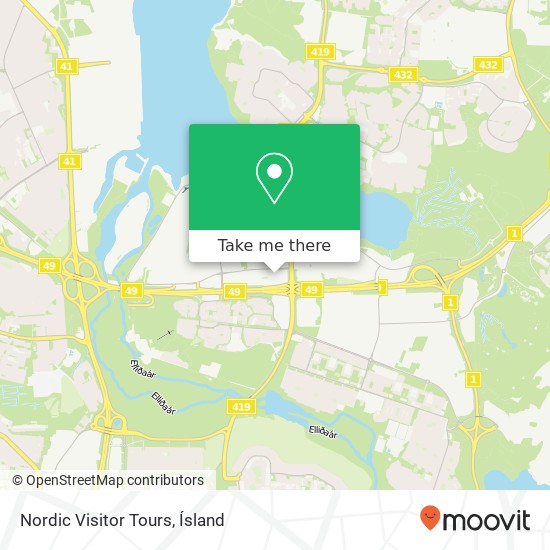 Nordic Visitor Tours map