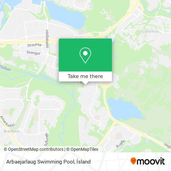 Arbaejarlaug Swimming Pool map