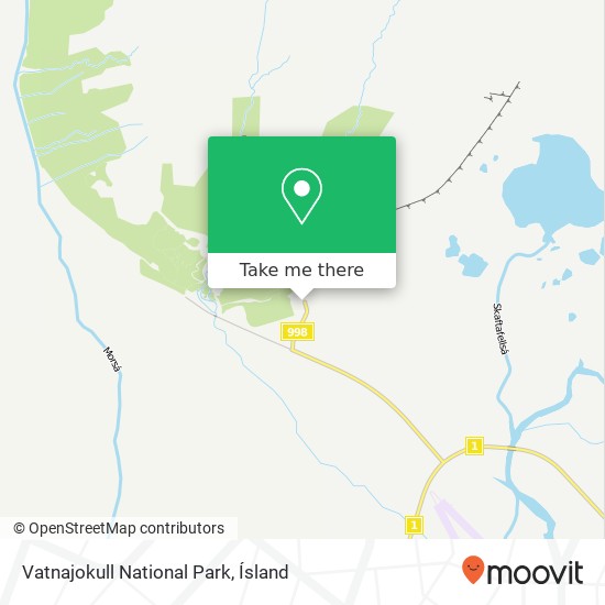 Vatnajokull National Park map