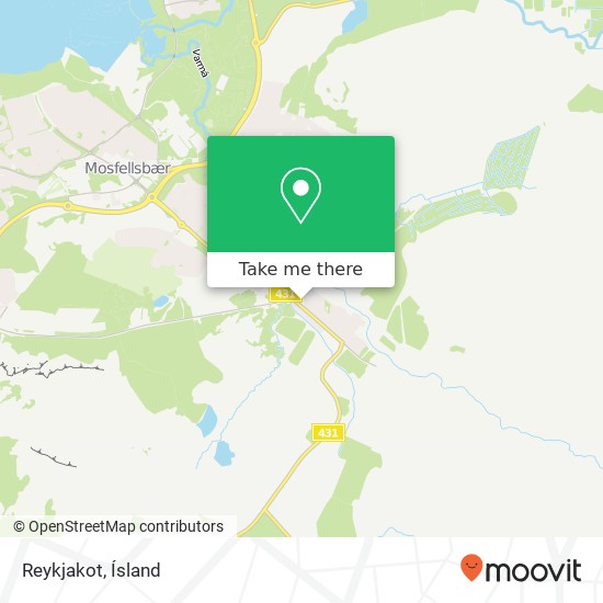 Reykjakot map