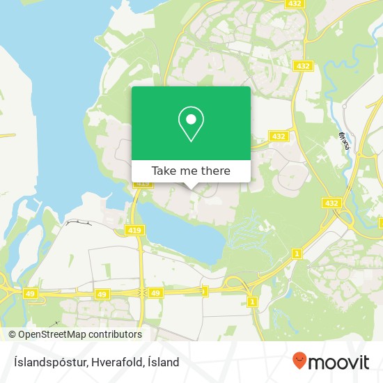 Íslandspóstur, Hverafold map