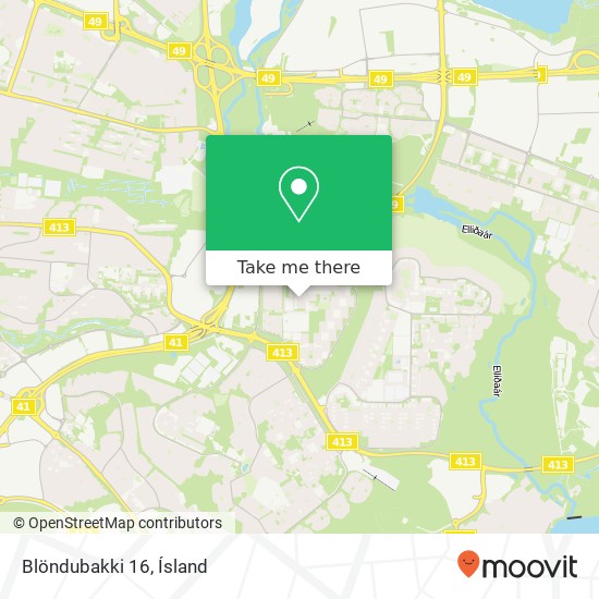 Mapa Blöndubakki 16