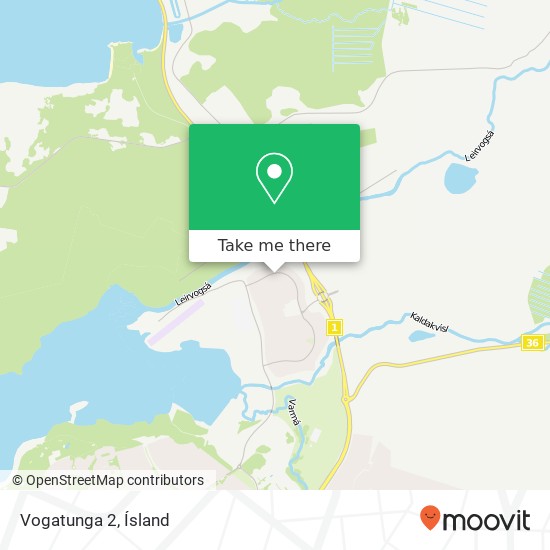 Vogatunga 2 map