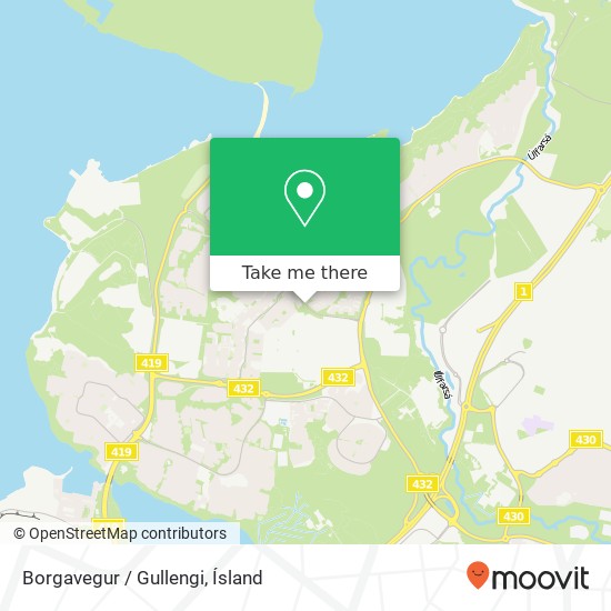Borgavegur / Gullengi map