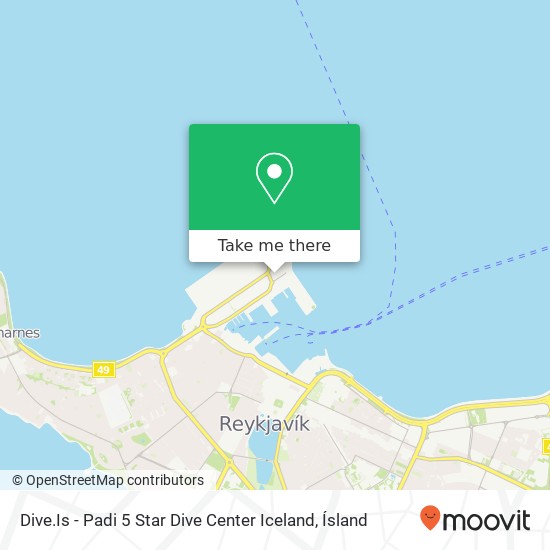 Dive.Is - Padi 5 Star Dive Center Iceland map
