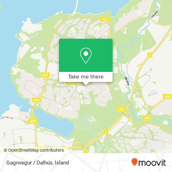 Gagnvegur / Dalhús map