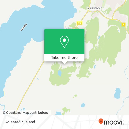 Kolsstaðir map