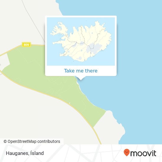 Mapa Hauganes
