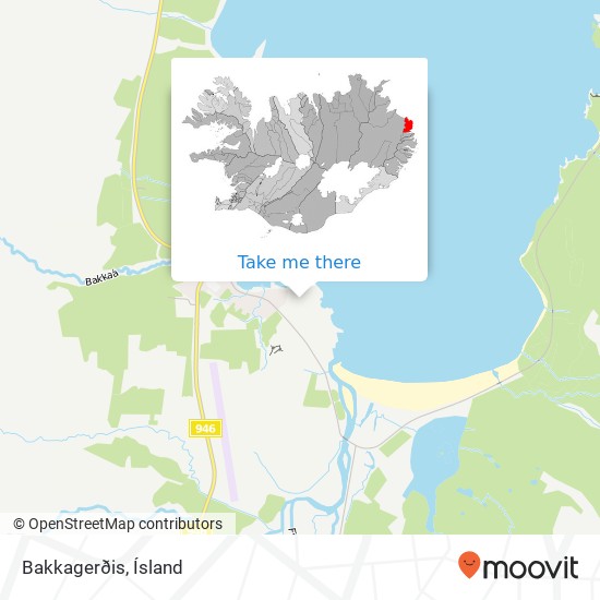 Mapa Bakkagerðis