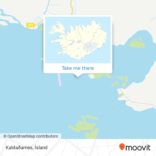 Mapa Kaldaðarnes