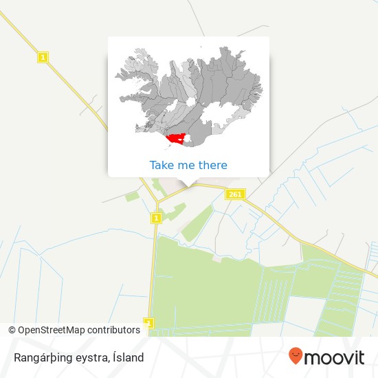 Mapa Rangárþing eystra