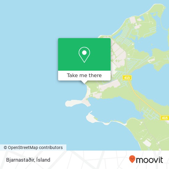 Bjarnastaðir map