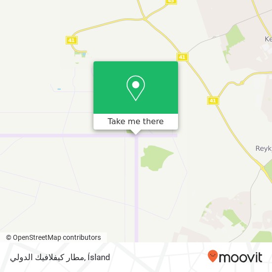 Mapa مطار كيفلافيك الدولي