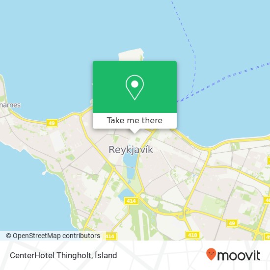 CenterHotel Thingholt map