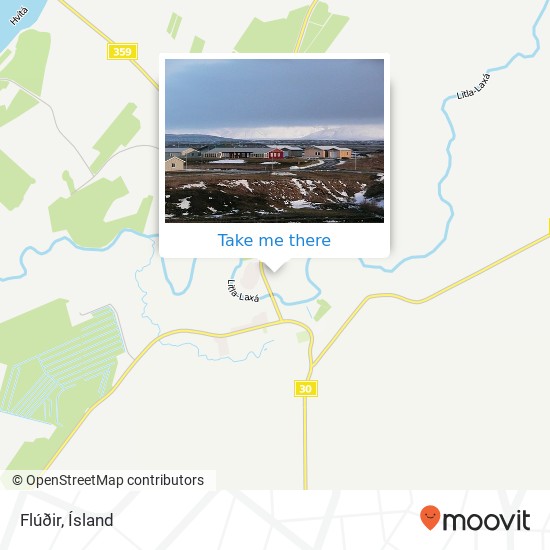 Mapa Flúðir