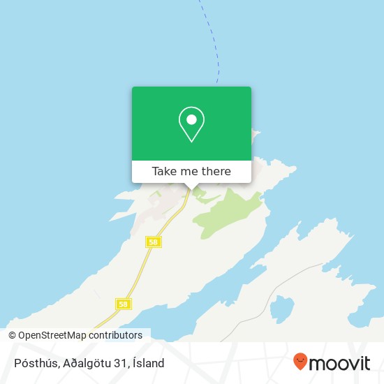 Pósthús, Aðalgötu 31 map