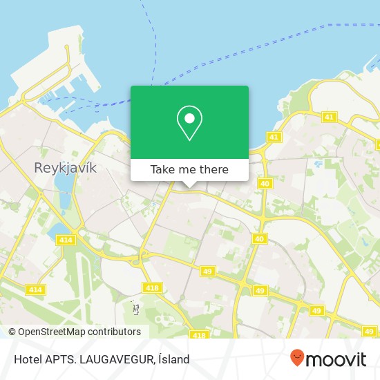 Hotel APTS. LAUGAVEGUR map