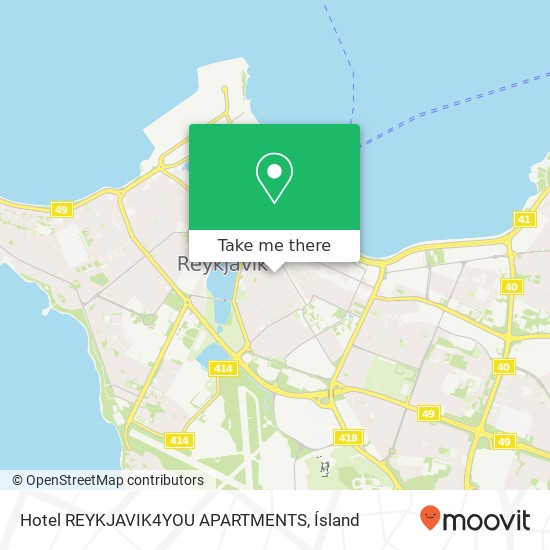 Hotel REYKJAVIK4YOU APARTMENTS map