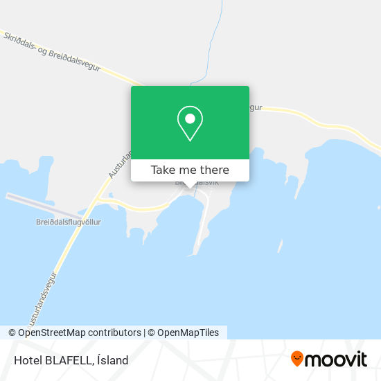 Hotel BLAFELL map