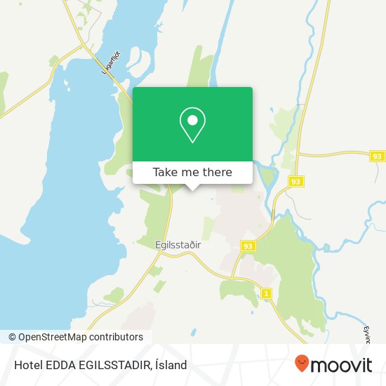 Hotel EDDA EGILSSTADIR map