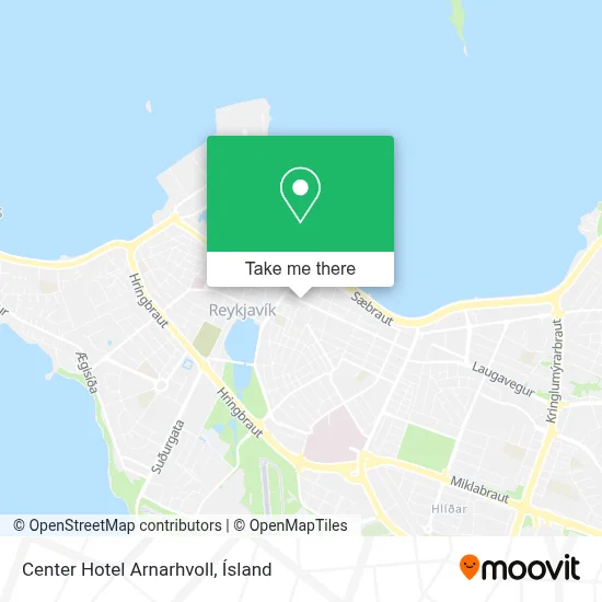 Center Hotel Arnarhvoll map