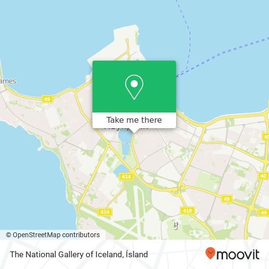 The National Gallery of Iceland map