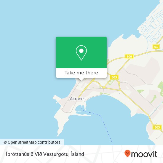 Íþróttahúsið Við Vesturgötu map