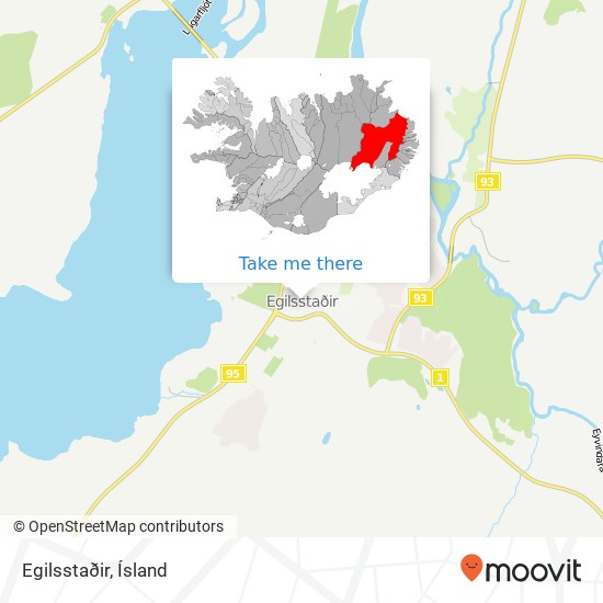 Mapa Egilsstaðir