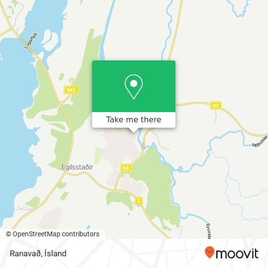 Mapa Ranavað