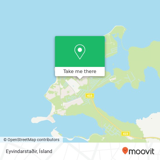 Eyvindarstaðir map