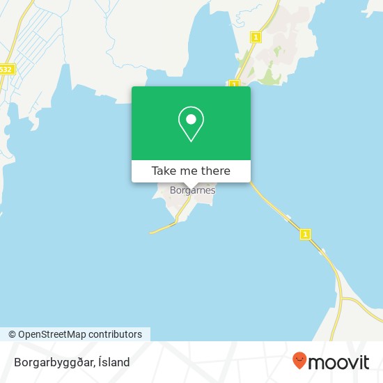 Mapa Borgarbyggðar