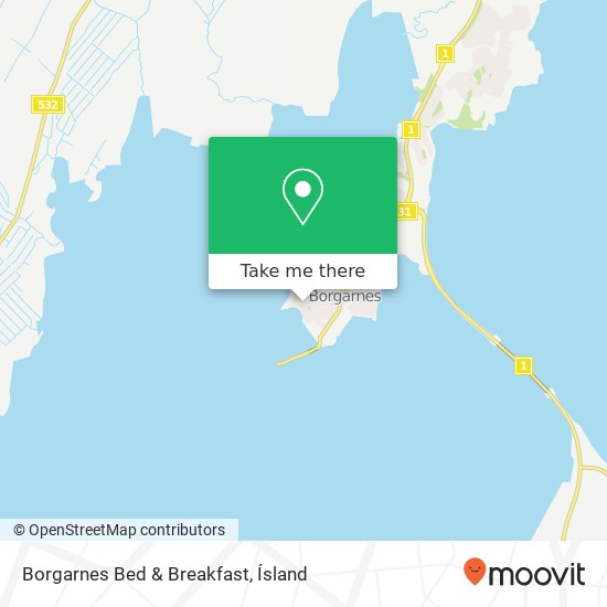 Borgarnes Bed & Breakfast map