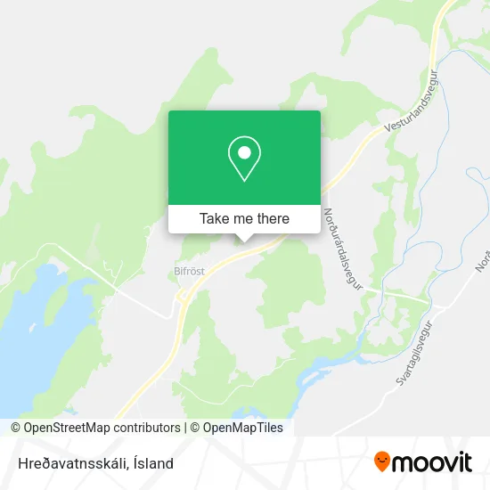 Hreðavatnsskáli map