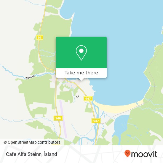 Cafe Alfa Steinn map