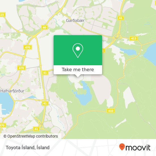 Mapa Toyota Ísland