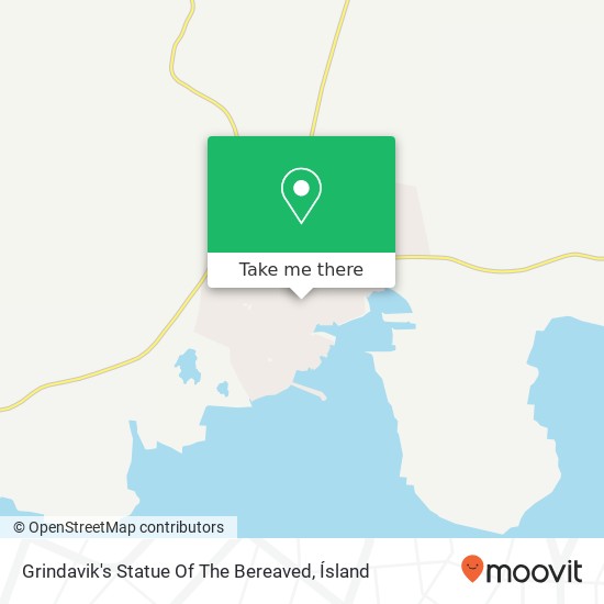 Mapa Grindavik's Statue Of The Bereaved