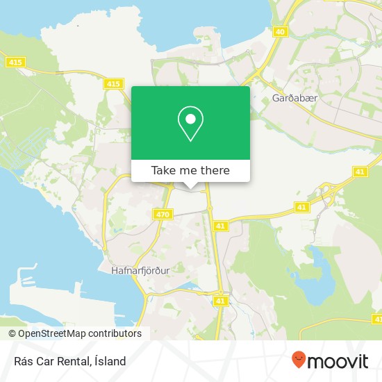 Mapa Rás Car Rental