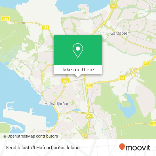 Mapa Sendibílastöð Hafnarfjarðar