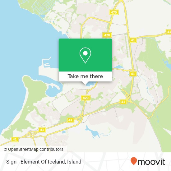 Sign - Element Of Iceland map