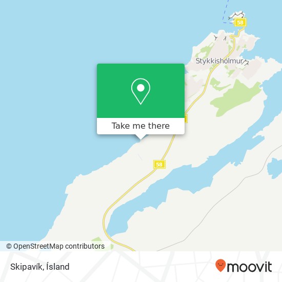 Skipavík map