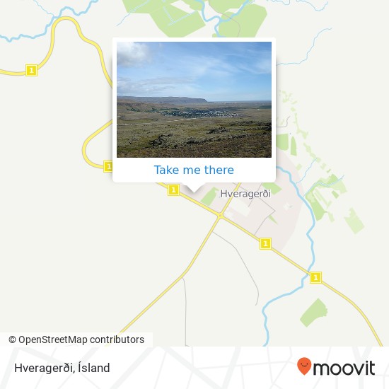 Mapa Hveragerði