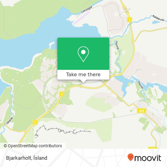 Bjarkarholt map