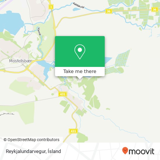 Reykjalundarvegur map