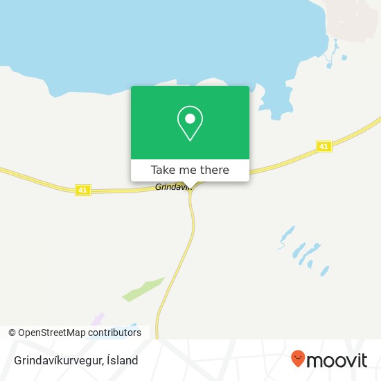 Grindavíkurvegur map