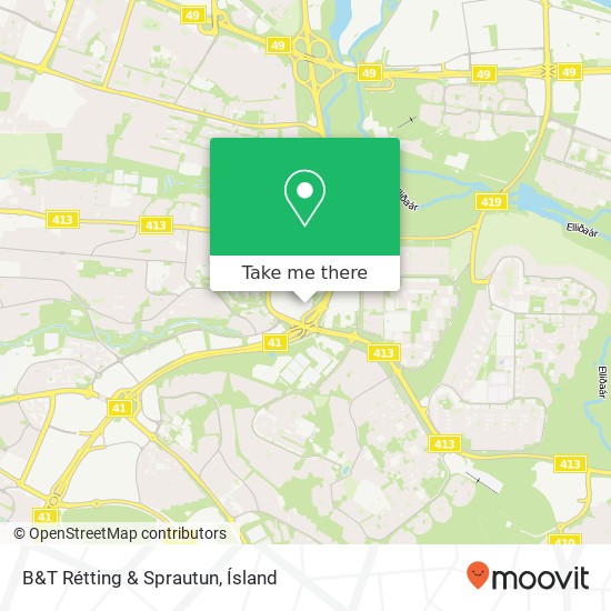 Mapa B&T Rétting & Sprautun